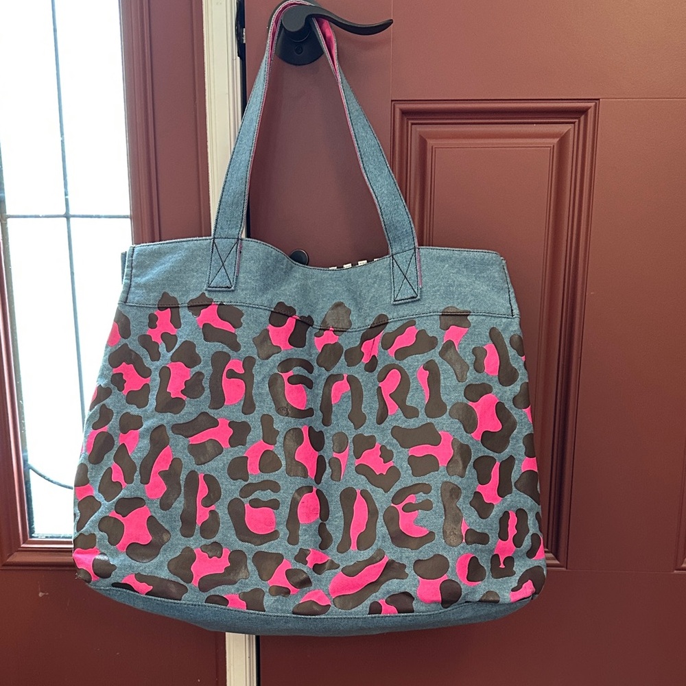 Henri Bendel Denim Tote Bag-COA Included